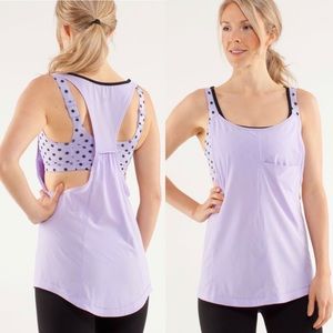 Lululemon Run For Tout Money Tank Top Lilac Size 6